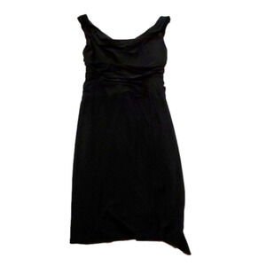 🖤👗Frank Lyman Black Ruched Maxi Bodycon Evening dress👗🖤